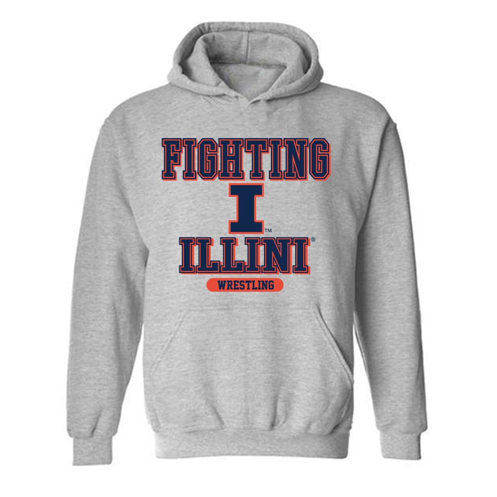 Illinois - NCAA Wrestling : Jackson Herman - Classic Shersey Hooded Sweatshirt-0