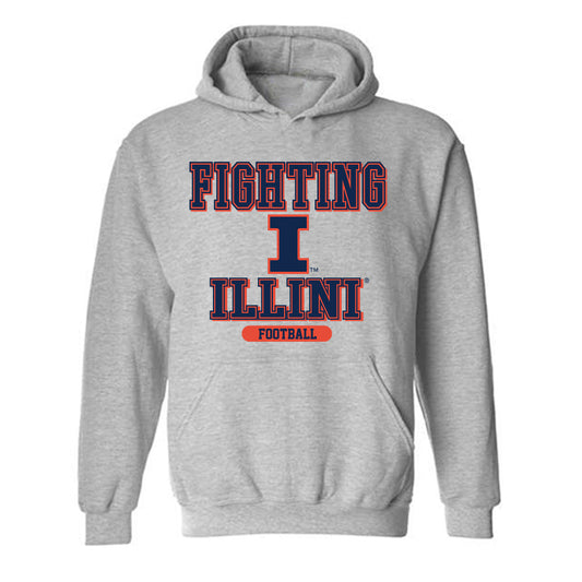 Illinois - NCAA Football : Grant Beerman - Classic Shersey Hooded Sweatshirt-0