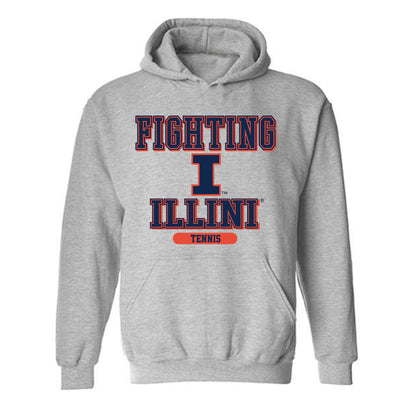 Illinois - NCAA Men's Tennis : William Mroz - Classic Shersey Hooded Sweatshirt-0