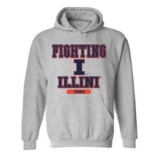 Illinois - NCAA Men's Tennis : William Mroz - Classic Shersey Hooded Sweatshirt-0