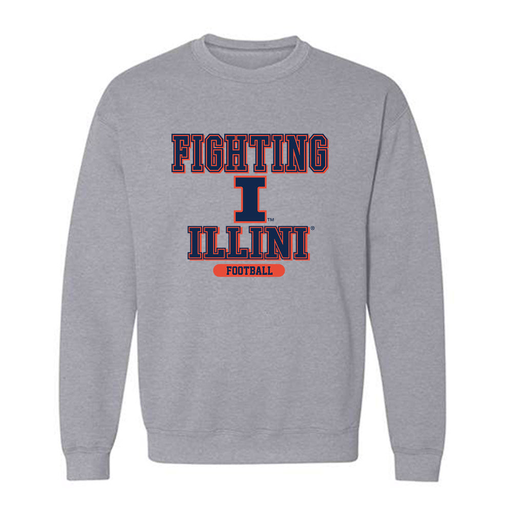Illinois - NCAA Football : Brandon Hansen - Classic Shersey Crewneck Sweatshirt-0