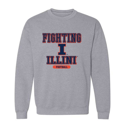 Illinois - NCAA Football : Jake Furtney - Classic Shersey Crewneck Sweatshirt-0
