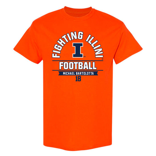 Illinois - NCAA Football : Michael Bartolotta - Classic Fashion Shersey T-Shirt