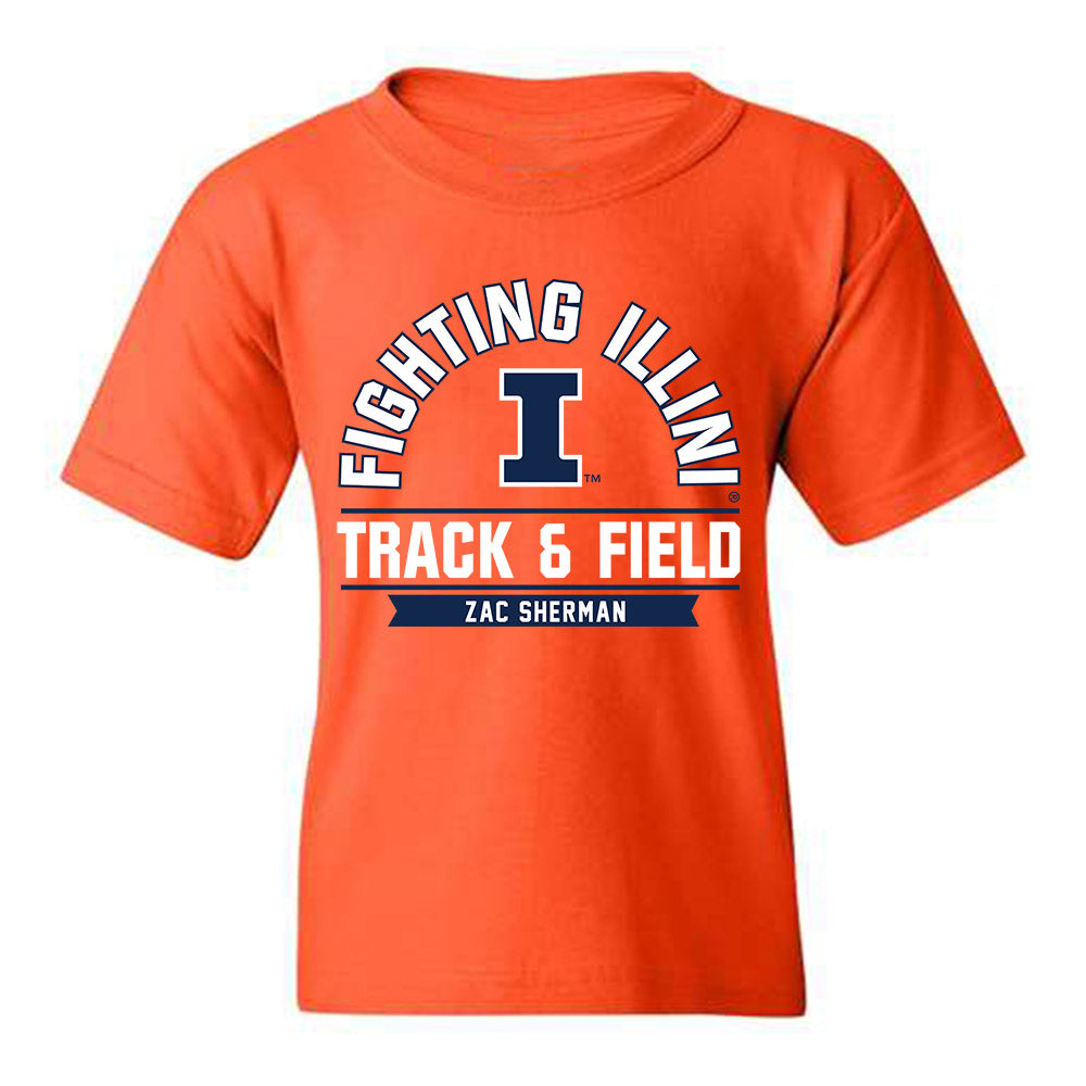 Illinois - NCAA Men's Track & Field (Outdoor) : Zac Sherman - Classic Fashion Shersey Youth T-Shirt