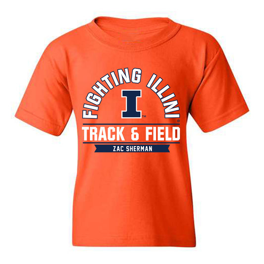 Illinois - NCAA Men's Track & Field (Outdoor) : Zac Sherman - Classic Fashion Shersey Youth T-Shirt