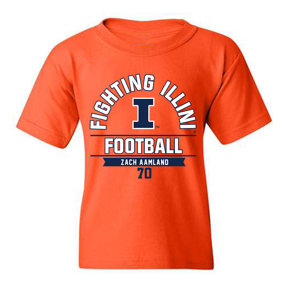 Illinois - NCAA Football : Zach Aamland - Youth T-Shirt Classic Fashion Shersey