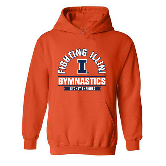 Illinois - NCAA Women's Gymnastics : Sydney Enriquez - Classic Fashion Shersey Hooded Sweatshirt-0
