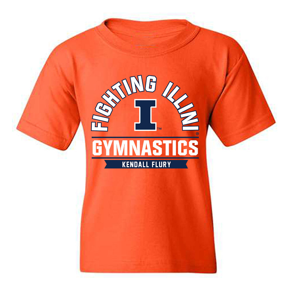 Illinois - NCAA Women's Gymnastics : Kendall Flury - Classic Fashion Shersey Youth T-Shirt