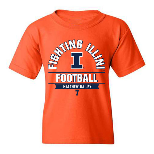 Illinois - NCAA Football : Matthew Bailey - Youth T-Shirt Classic Fashion Shersey