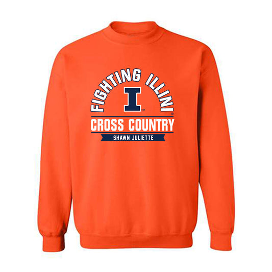 Illinois - NCAA Men's Cross Country : Shawn Juliette - Classic Fashion Shersey Crewneck Sweatshirt