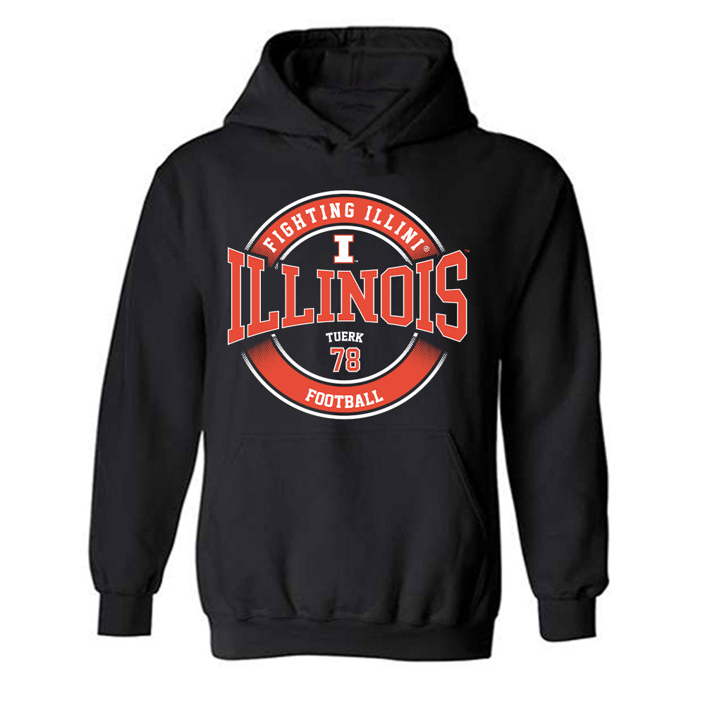 Illinois - NCAA Football : Eddie Tuerk - Classic Fashion Shersey Hooded Sweatshirt