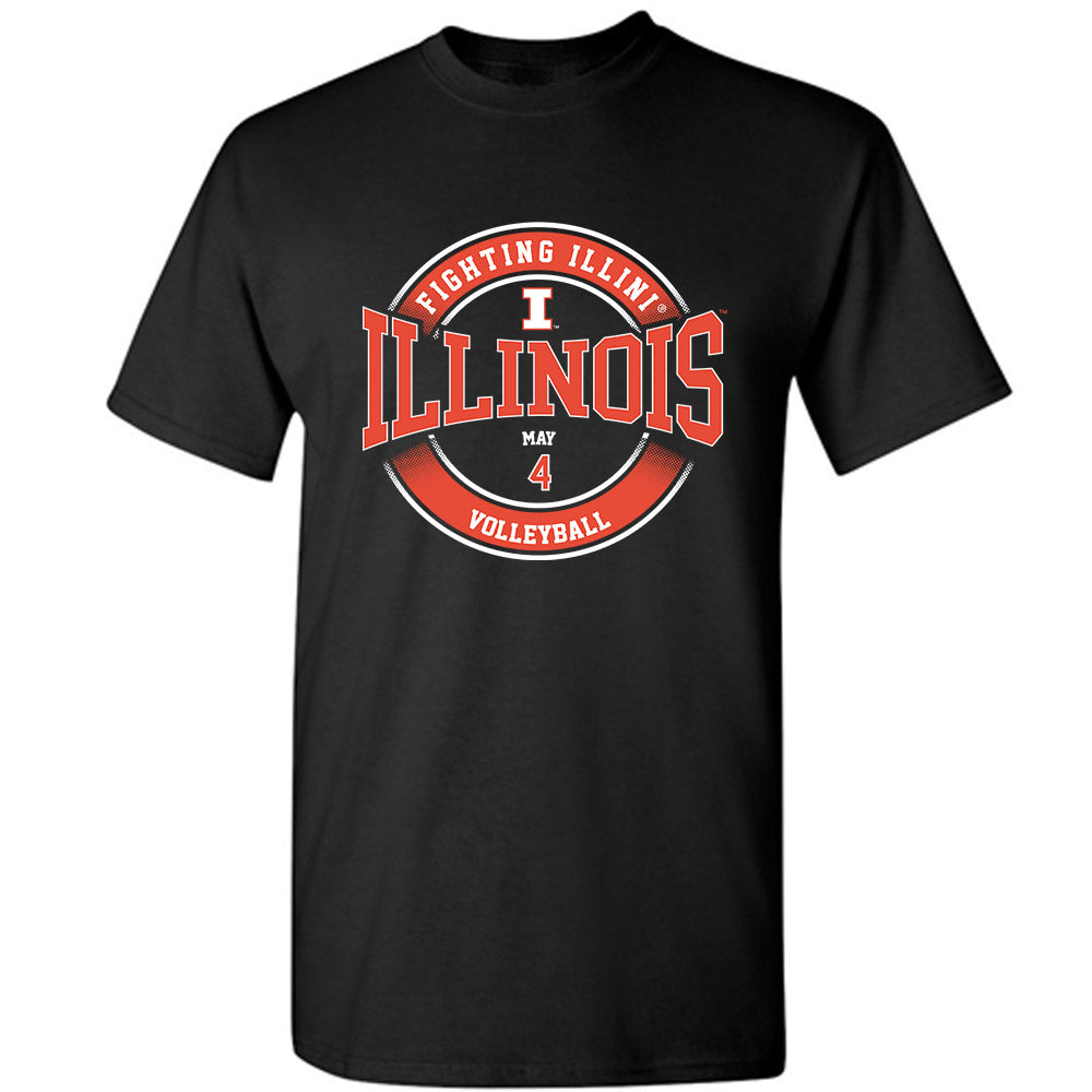 Illinois - NCAA Women's Volleyball : Bianca May - Classic Fashion Shersey T-Shirt-0