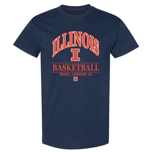 Illinois - NCAA Men's Basketball : Morez Johnson Jr - Classic Fashion Shersey T-Shirt-0