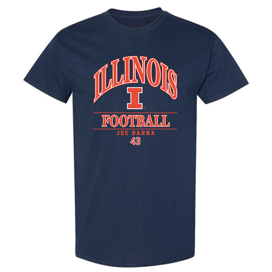 Illinois - NCAA Football : Joe Barna - Classic Fashion Shersey T-Shirt-0