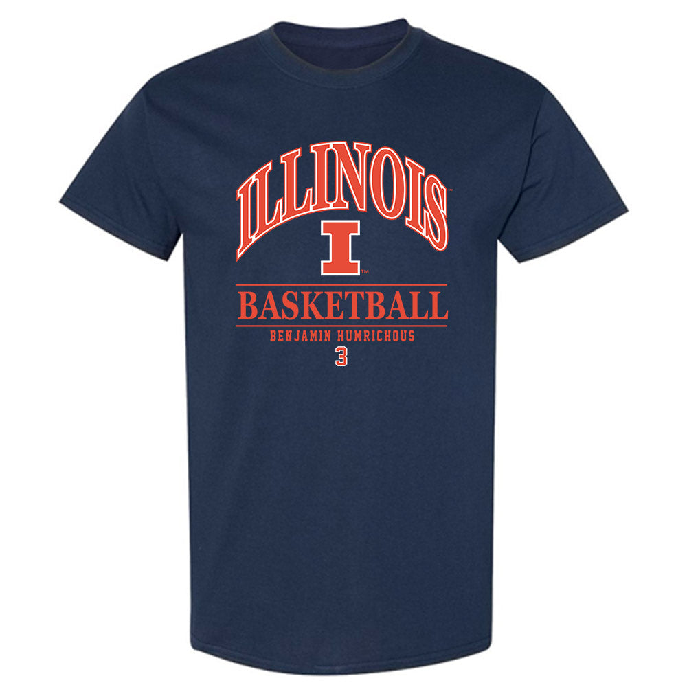Illinois - NCAA Men's Basketball : Benjamin Humrichous - Classic Fashion Shersey T-Shirt-0