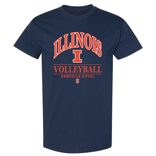 Illinois - NCAA Women's Volleyball : Gabriella Pitcel - Classic Fashion Shersey T-Shirt-0