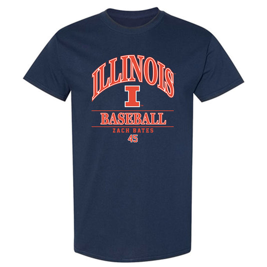Illinois - NCAA Baseball : Zach Bates - Classic Fashion Shersey T-Shirt-0