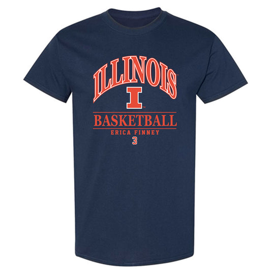 Illinois - NCAA Women's Basketball : erica finney - Classic Fashion Shersey T-Shirt-0
