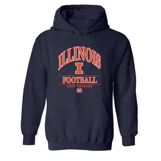 Illinois - NCAA Football : Joep Engbers - Hooded Sweatshirt