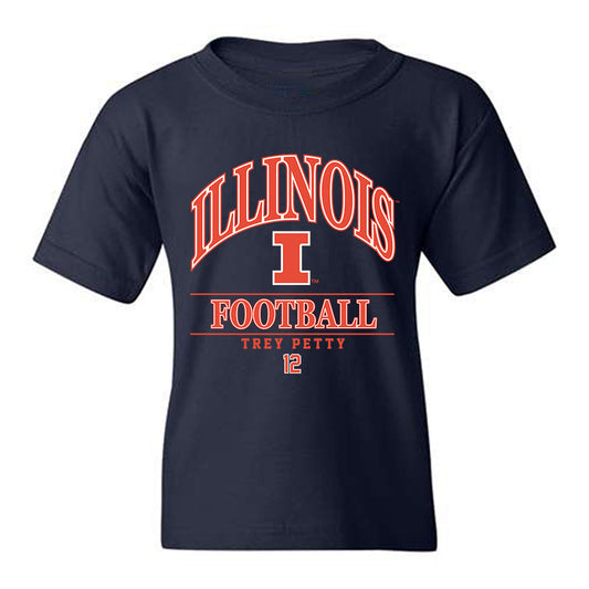 Illinois - NCAA Football : Trey Petty - Classic Fashion Shersey Youth T-Shirt-0