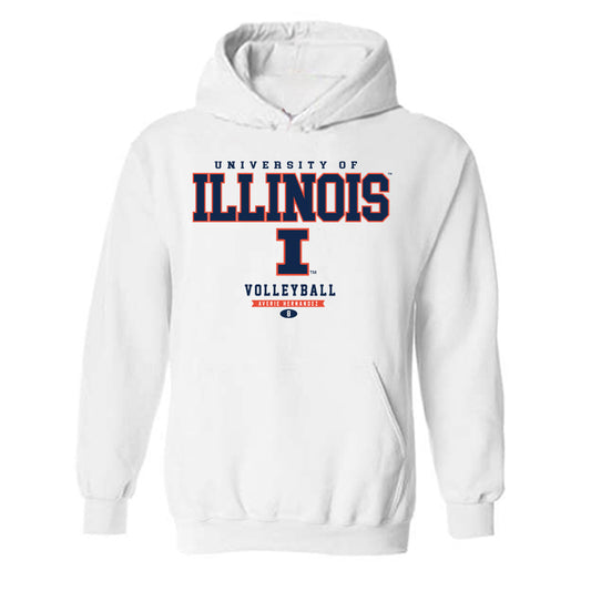 Illinois - NCAA Women's Volleyball : Averie Hernandez - Classic Fashion Shersey Hooded Sweatshirt-0