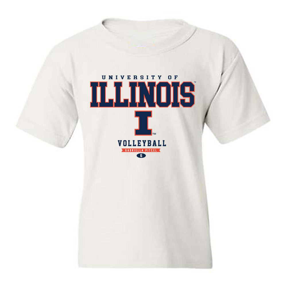 Illinois - NCAA Women's Volleyball : Gabriella Pitcel - Classic Fashion Shersey Youth T-Shirt-0