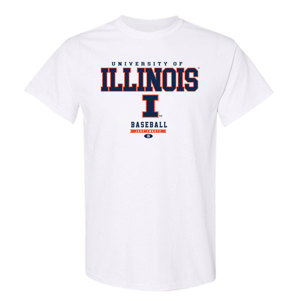 Illinois - NCAA Baseball : Jake Swartz - Classic Fashion Shersey T-Shirt