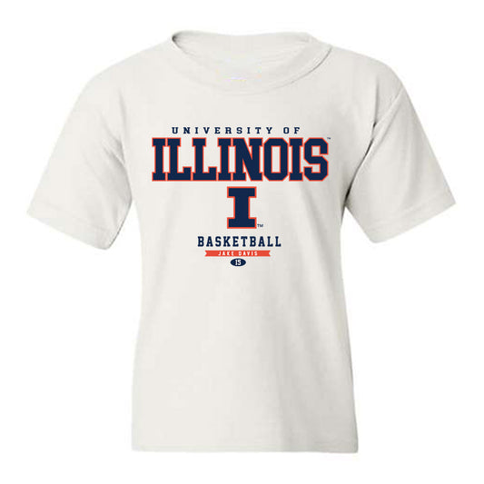 Illinois - NCAA Men's Basketball : Jake Davis - Classic Fashion Shersey Youth T-Shirt-0