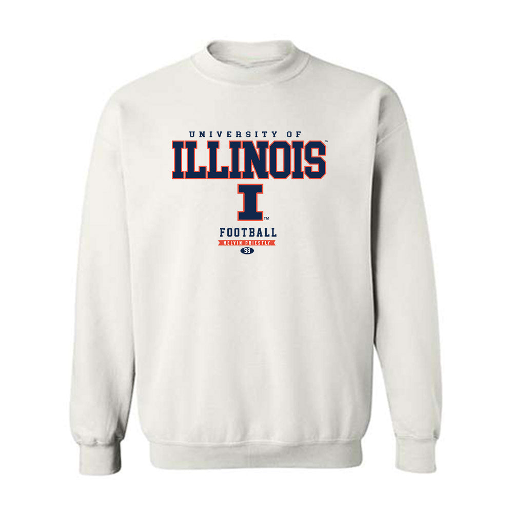 Illinois - NCAA Football : Melvin Priestly - Classic Fashion Shersey Crewneck Sweatshirt