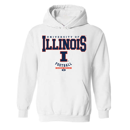 Illinois - NCAA Football : Magnus Moller - Hooded Sweatshirt Classic Fashion Shersey