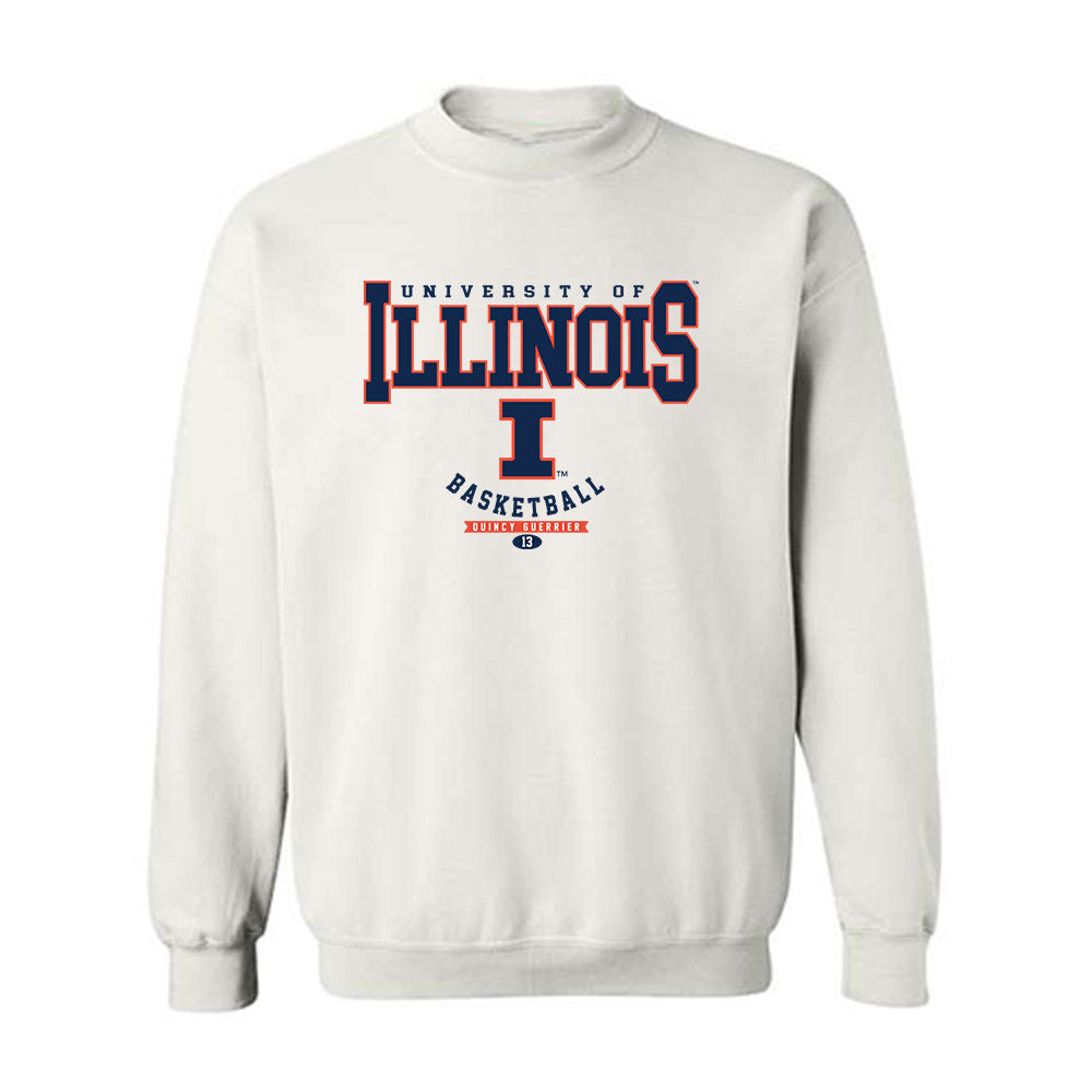 Illinois - NCAA Men's Basketball : Quincy Guerrier - Crewneck Sweatshirt Classic Fashion Shersey