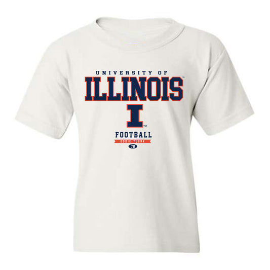 Illinois - NCAA Football : Eddie Tuerk - Classic Fashion Shersey Youth T-Shirt