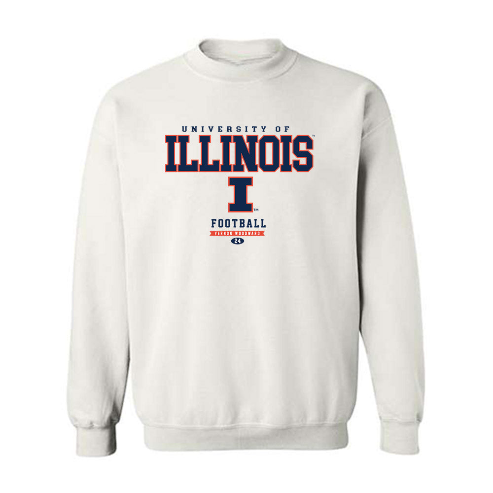 Illinois - NCAA Football : Vernon Woodward - Classic Fashion Shersey Crewneck Sweatshirt