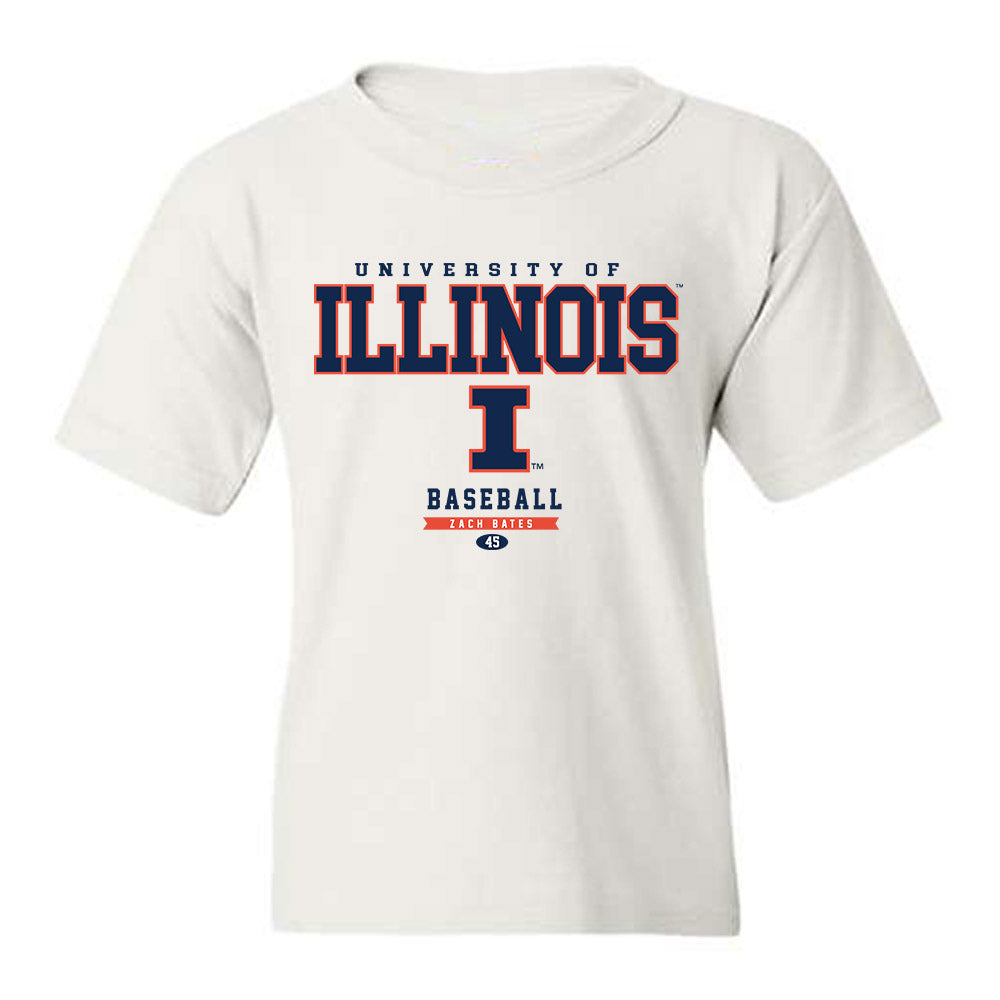 Illinois - NCAA Baseball : Zach Bates - Classic Fashion Shersey Youth T-Shirt-0