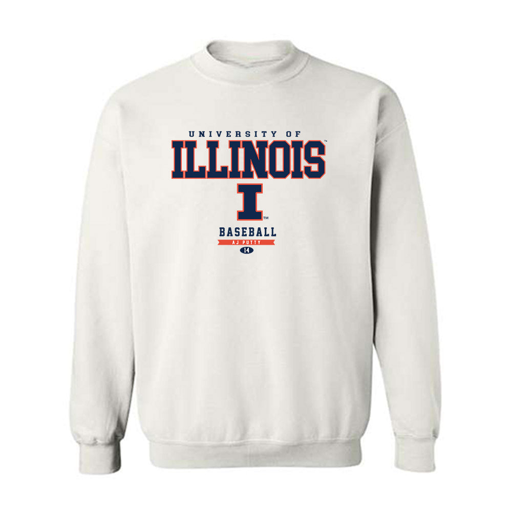 Illinois - NCAA Baseball : Aj Putty - Classic Fashion Shersey Crewneck Sweatshirt-0