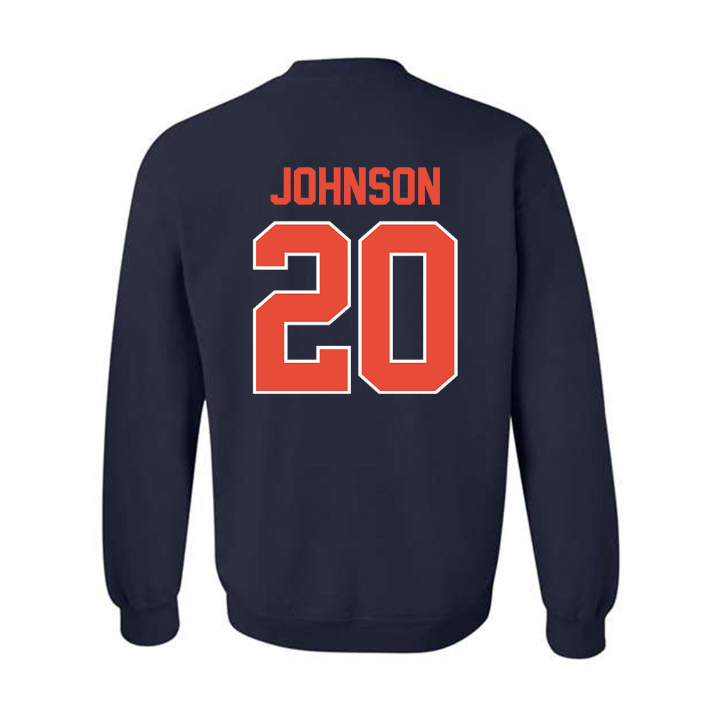 Illinois - NCAA Baseball : Ryan Johnson - Sports Shersey Crewneck Sweatshirt-1