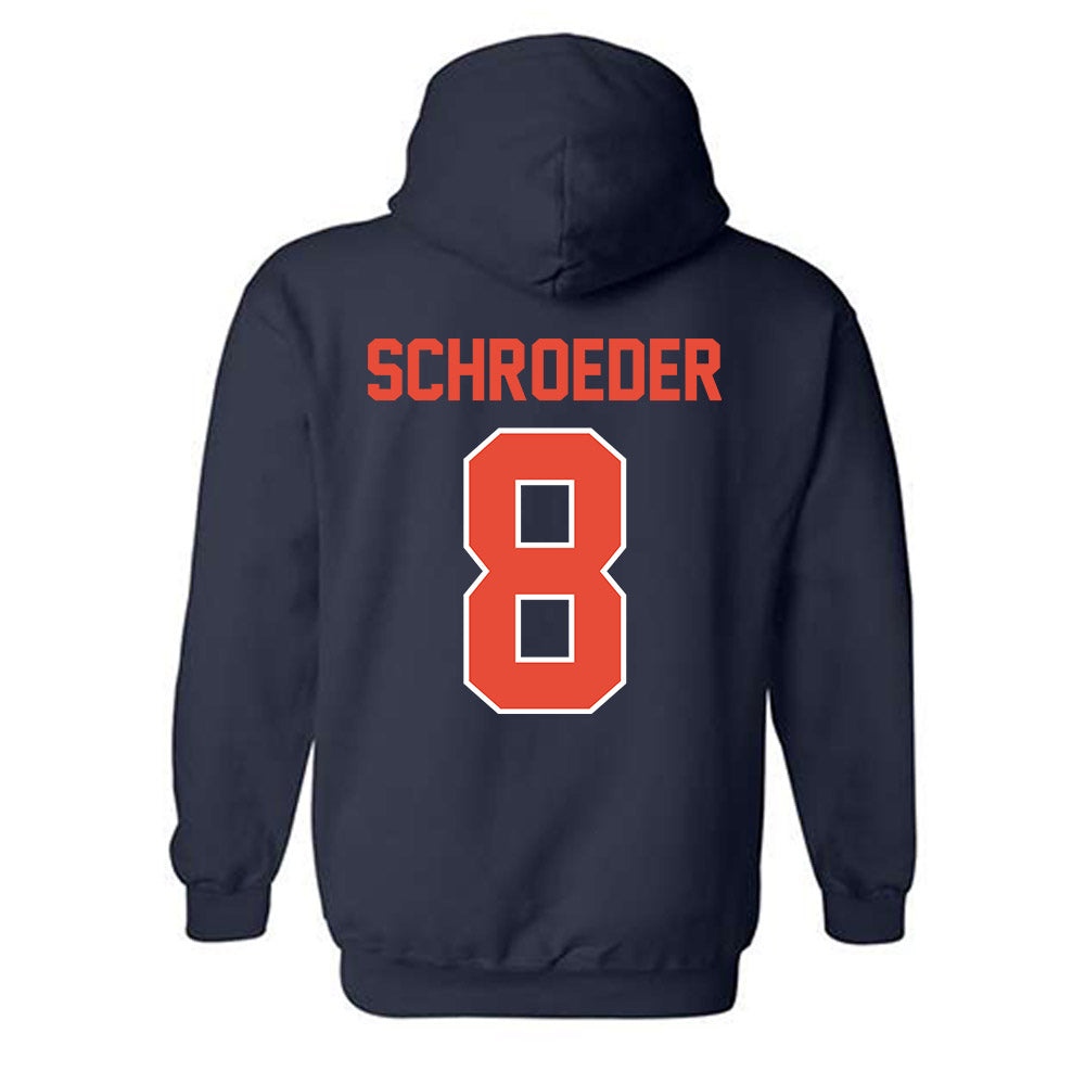 Illinois - NCAA Baseball : Jacob Schroeder - Hooded Sweatshirt Sports Shersey