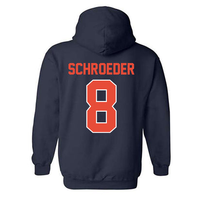 Illinois - NCAA Baseball : Jacob Schroeder - Hooded Sweatshirt Sports Shersey