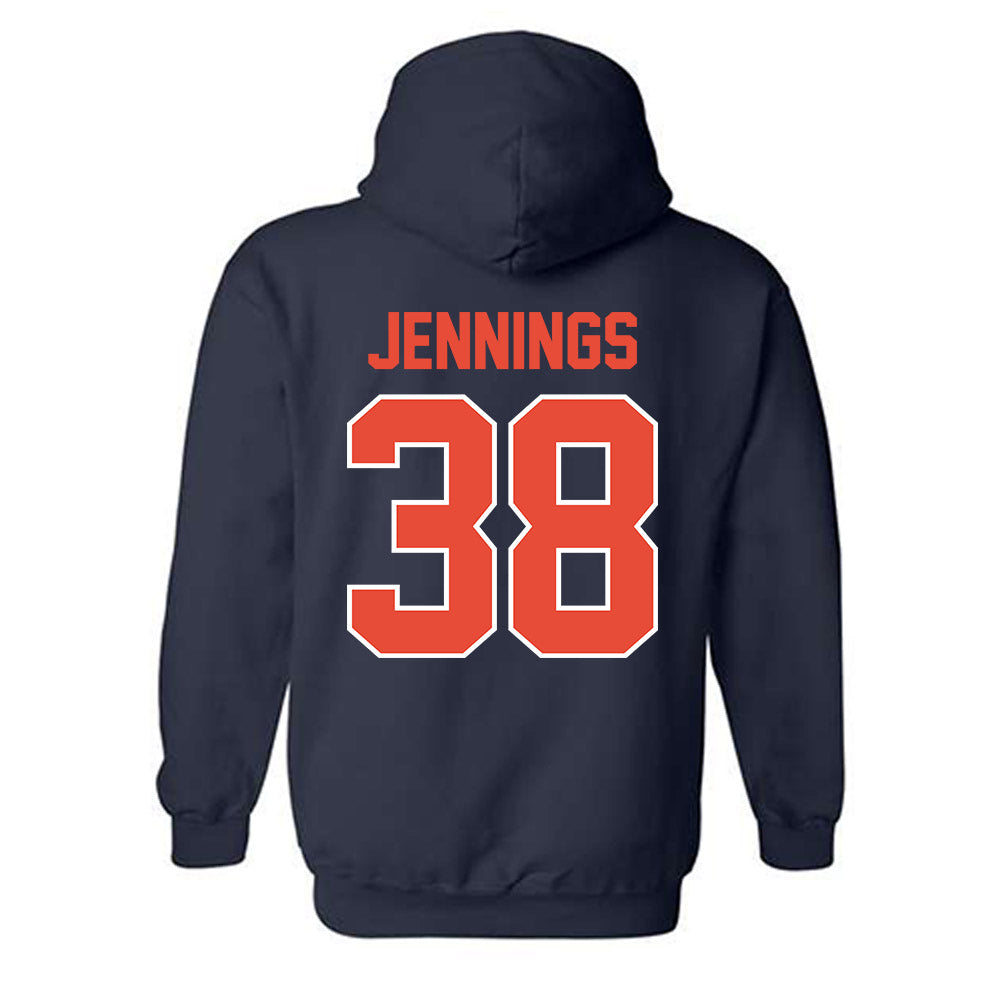 Illinois - NCAA Baseball : Collin Jennings - Hooded Sweatshirt Sports Shersey
