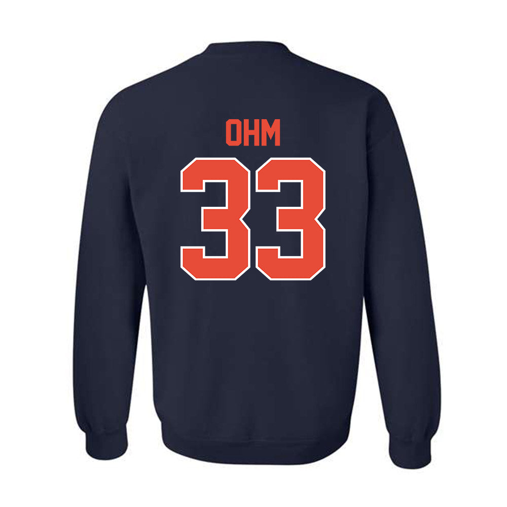 Illinois - NCAA Baseball : Ryan Ohm - Sports Shersey Crewneck Sweatshirt-1