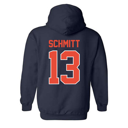 Illinois - NCAA Baseball : Tylet Schmitt - Sports Shersey Hooded Sweatshirt-1