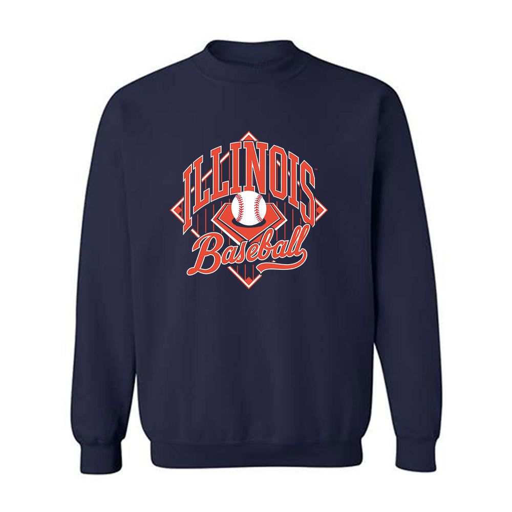 Illinois - NCAA Baseball : Vytas Valincius - Sports Shersey Crewneck Sweatshirt-0