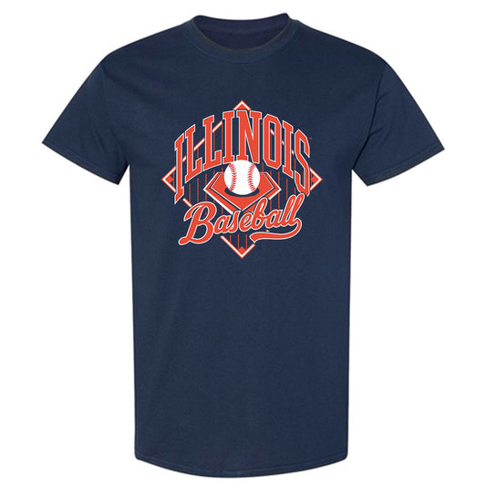 Illinois - NCAA Baseball : Ryan Johnson - Sports Shersey T-Shirt-0