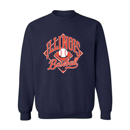 Illinois - NCAA Baseball : Jake Swartz - Sports Shersey Crewneck Sweatshirt