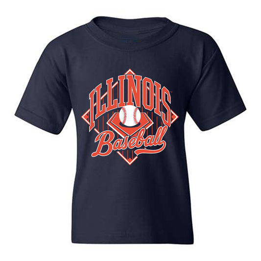 Illinois - NCAA Baseball : Tylet Schmitt - Sports Shersey Youth T-Shirt-0