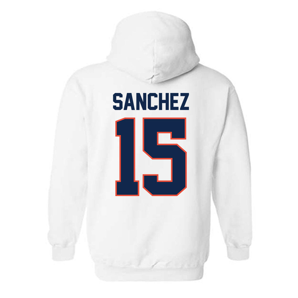 Illinois - NCAA Baseball : Julius Sanchez - Hooded Sweatshirt Sports Shersey