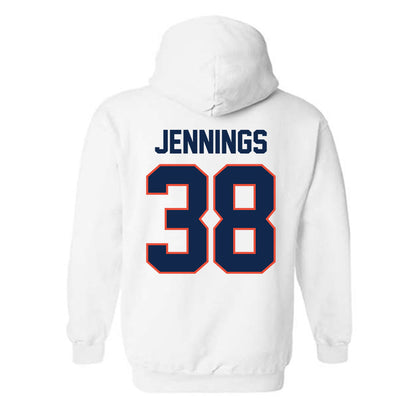Illinois - NCAA Baseball : Collin Jennings - Hooded Sweatshirt Sports Shersey