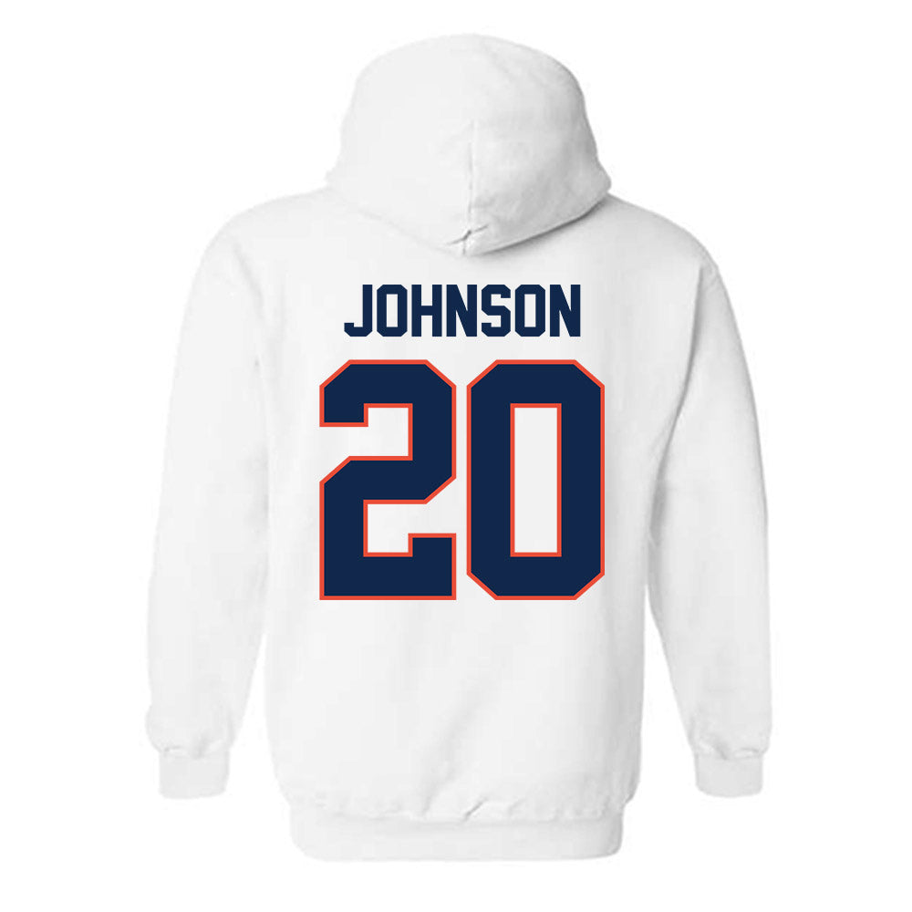 Illinois - NCAA Baseball : Ryan Johnson - Sports Shersey Hooded Sweatshirt-1