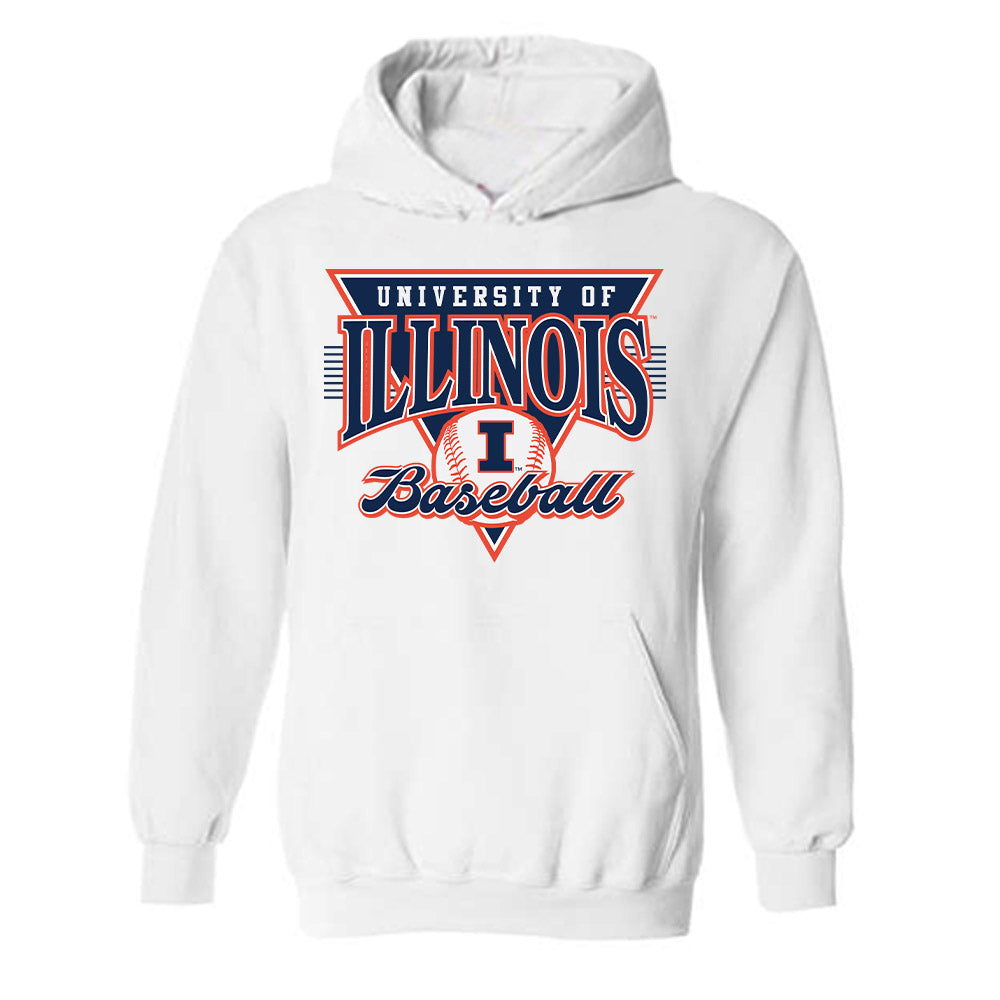 Illinois - NCAA Baseball : Julius Sanchez - Hooded Sweatshirt Sports Shersey