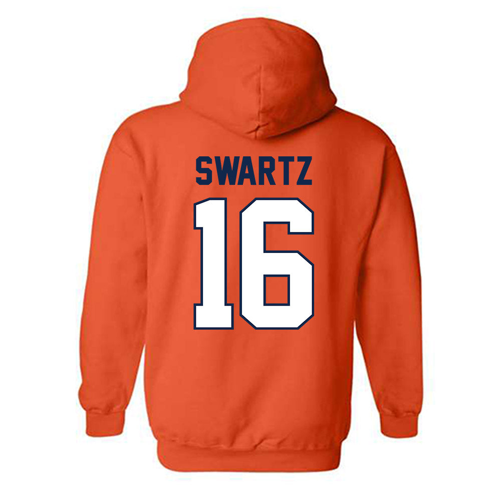 Illinois - NCAA Baseball : Jake Swartz - Sports Shersey Hooded Sweatshirt